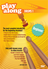 Playalong DVD - Learn to Play Drums 1